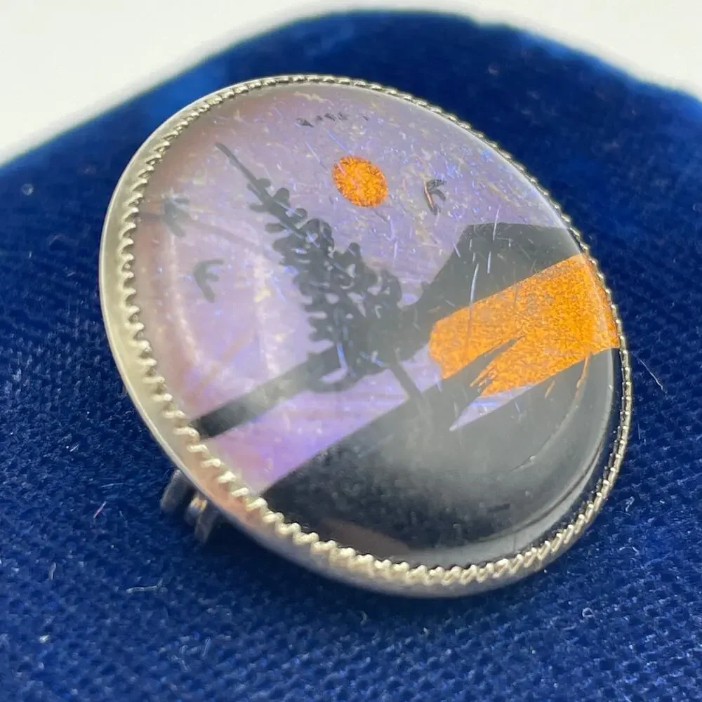 Authentic Handmade Butterfly Wing Pin 1